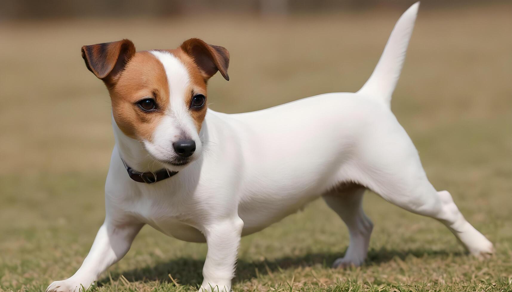 dapper jack Russell terriër in natuur, hond fotografie foto