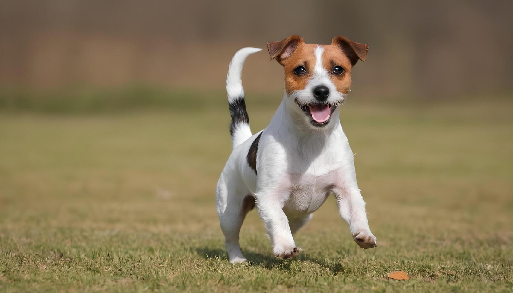 dapper jack Russell terriër in natuur, hond fotografie foto