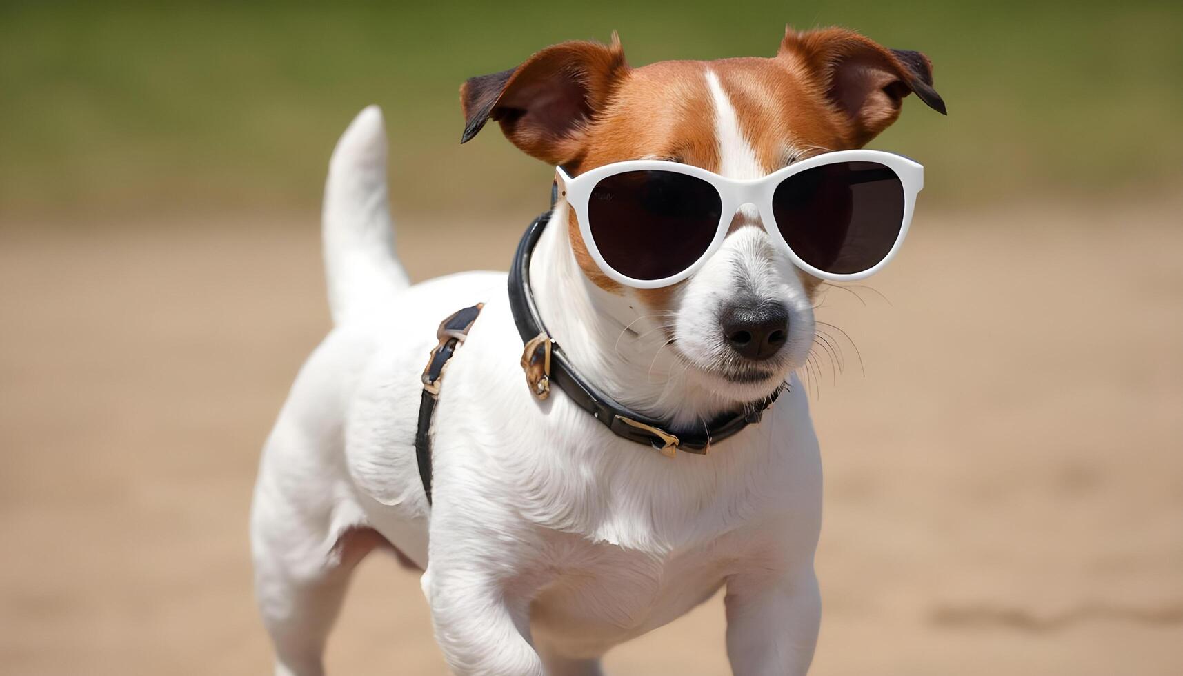 dapper jack Russell terriër in natuur, hond fotografie foto