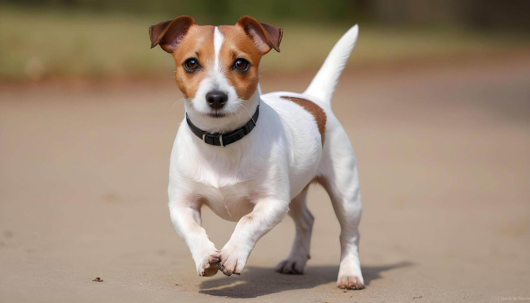 dapper jack Russell terriër in natuur, hond fotografie foto