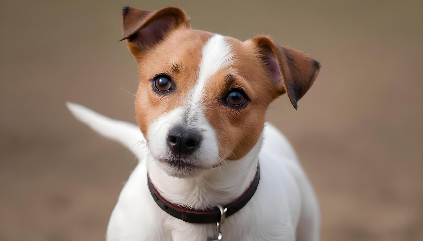 dapper jack Russell terriër in natuur, hond fotografie foto