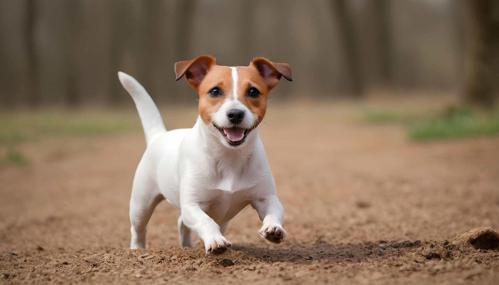 dapper jack Russell terriër in natuur, hond fotografie foto