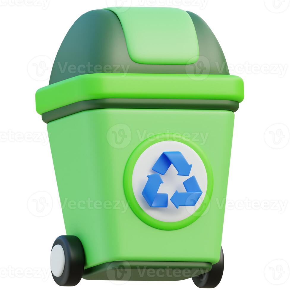 recycle bak 3d icoon foto