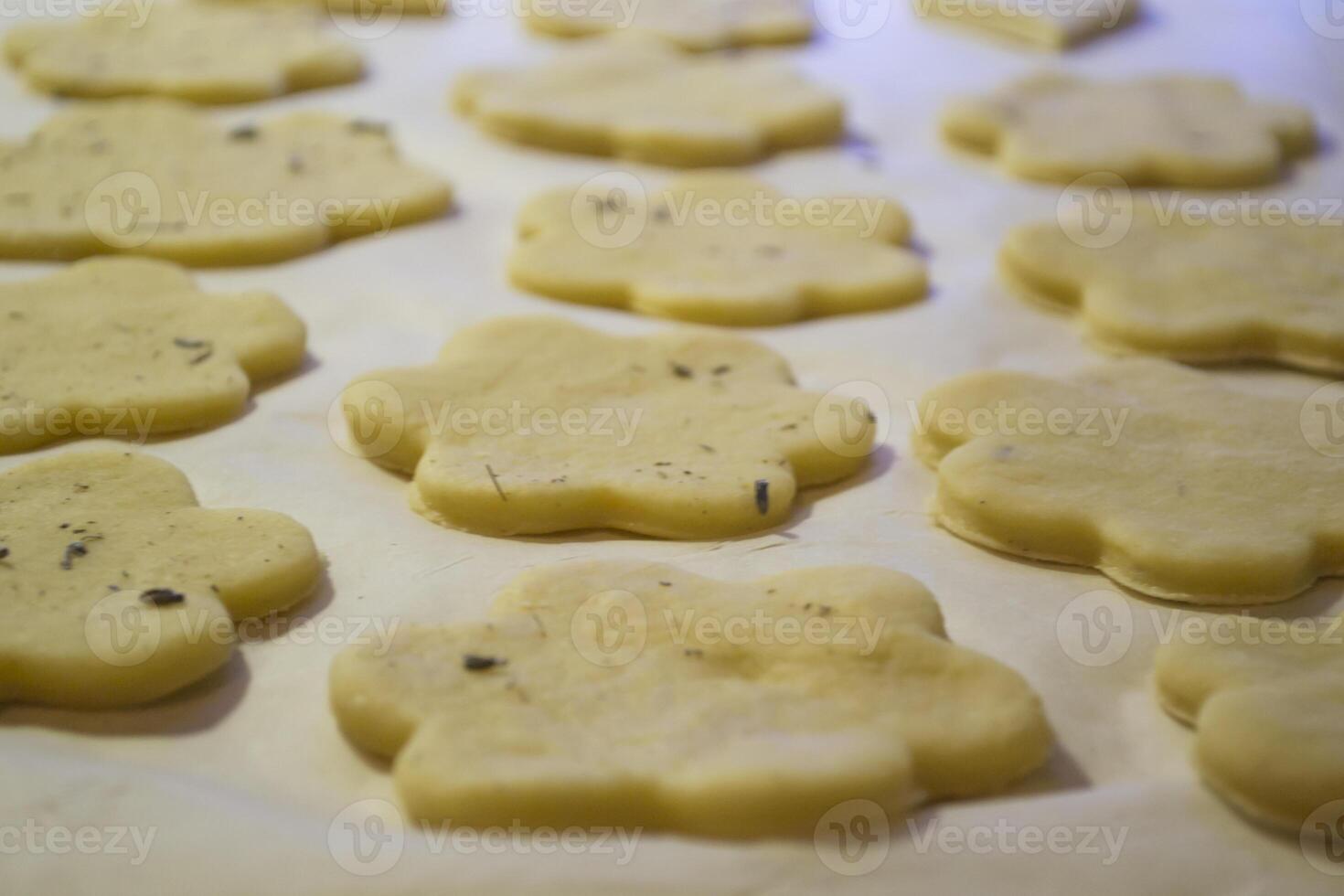 Koken zoet koekjes. eigengemaakt koekjes. foto