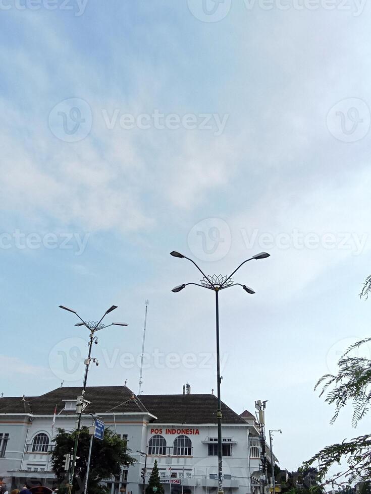 visie van jogjakarta plein en malioboro straat foto