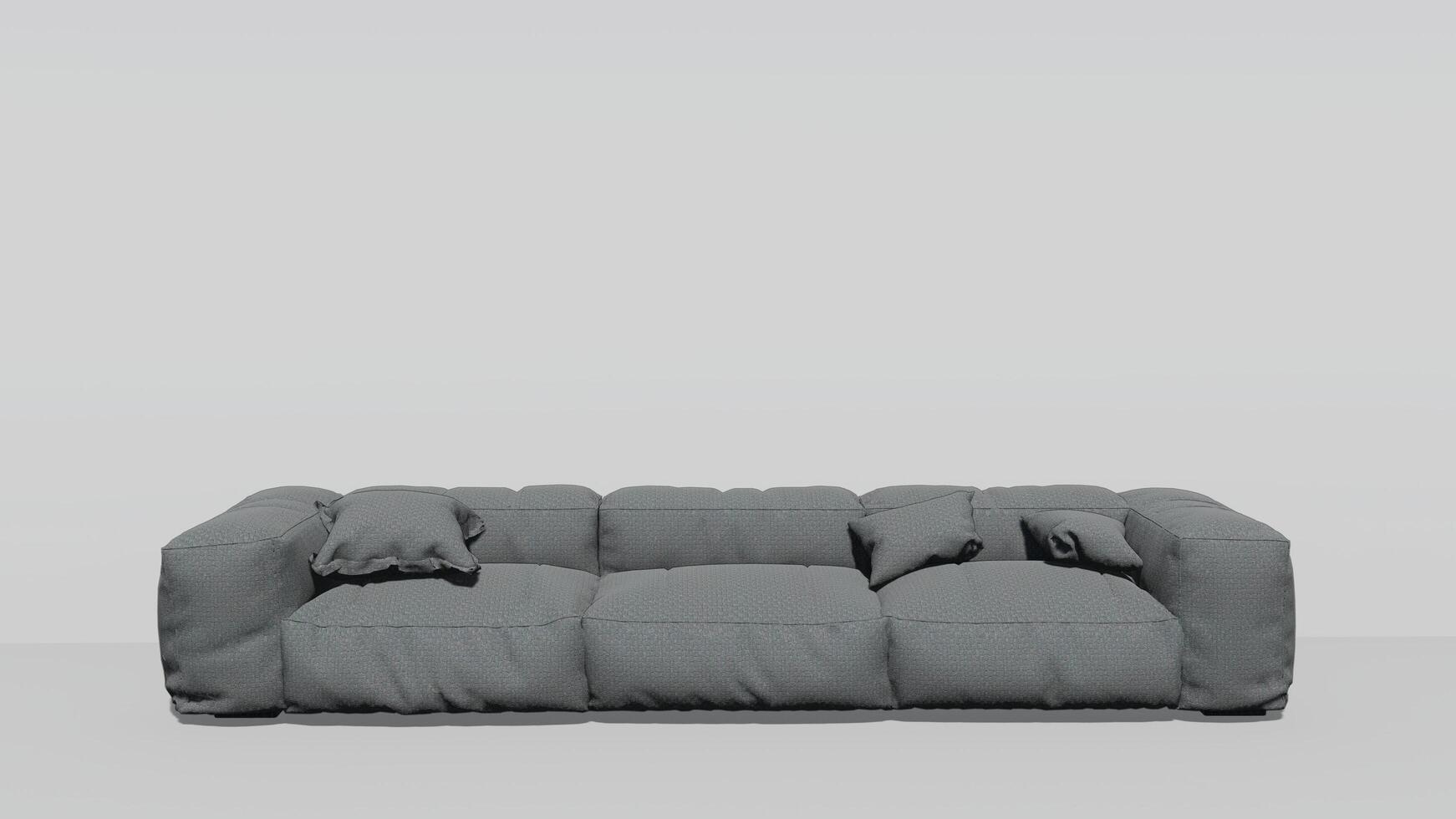 3d renderen van een modern sofa foto
