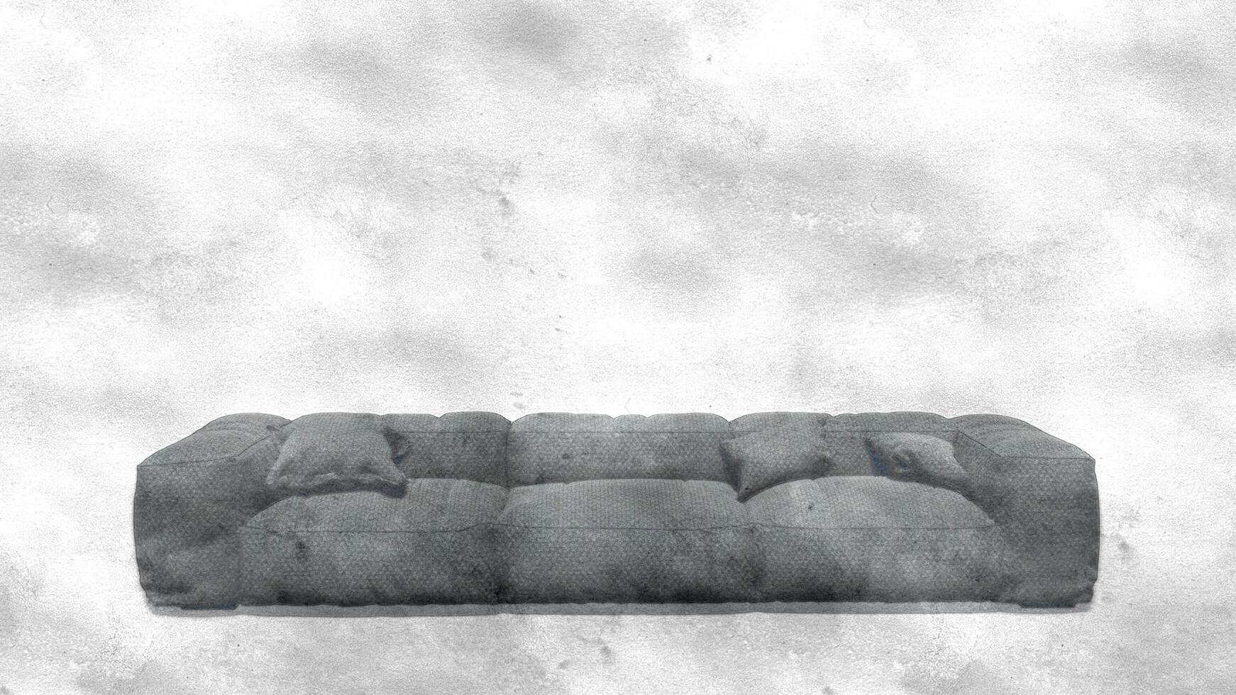 3d renderen van een modern sofa foto