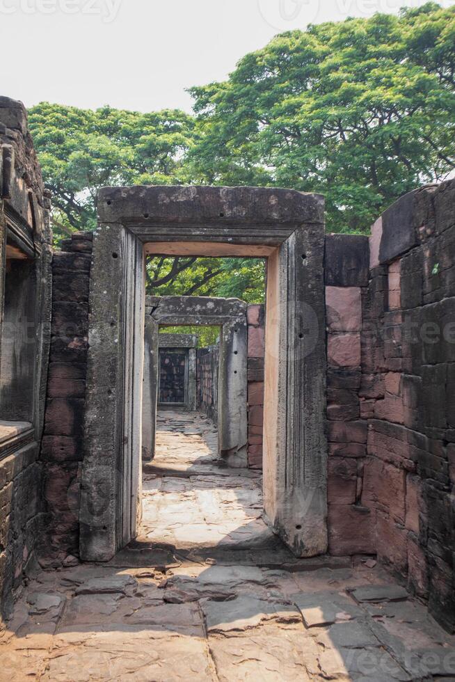 phimai steen kasteel oude Bij historisch park, phimai wijk, Nakhon ratchasima foto