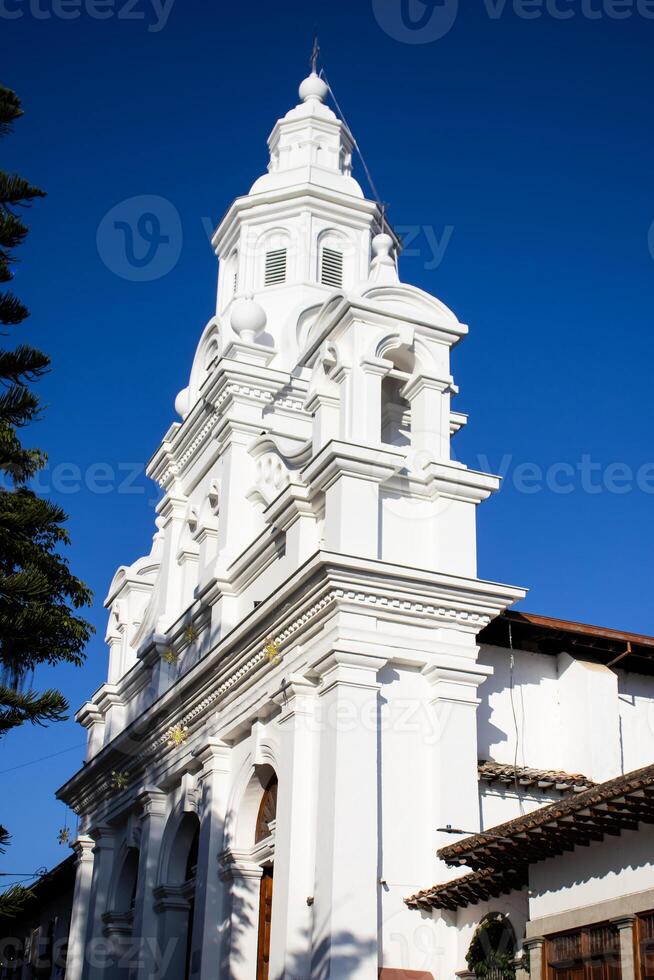 historisch minor basiliek van de vlekkeloos opvatting ingehuldigd in 1874 in de erfgoed stad- van salamina in de afdeling van calda's in Colombia foto