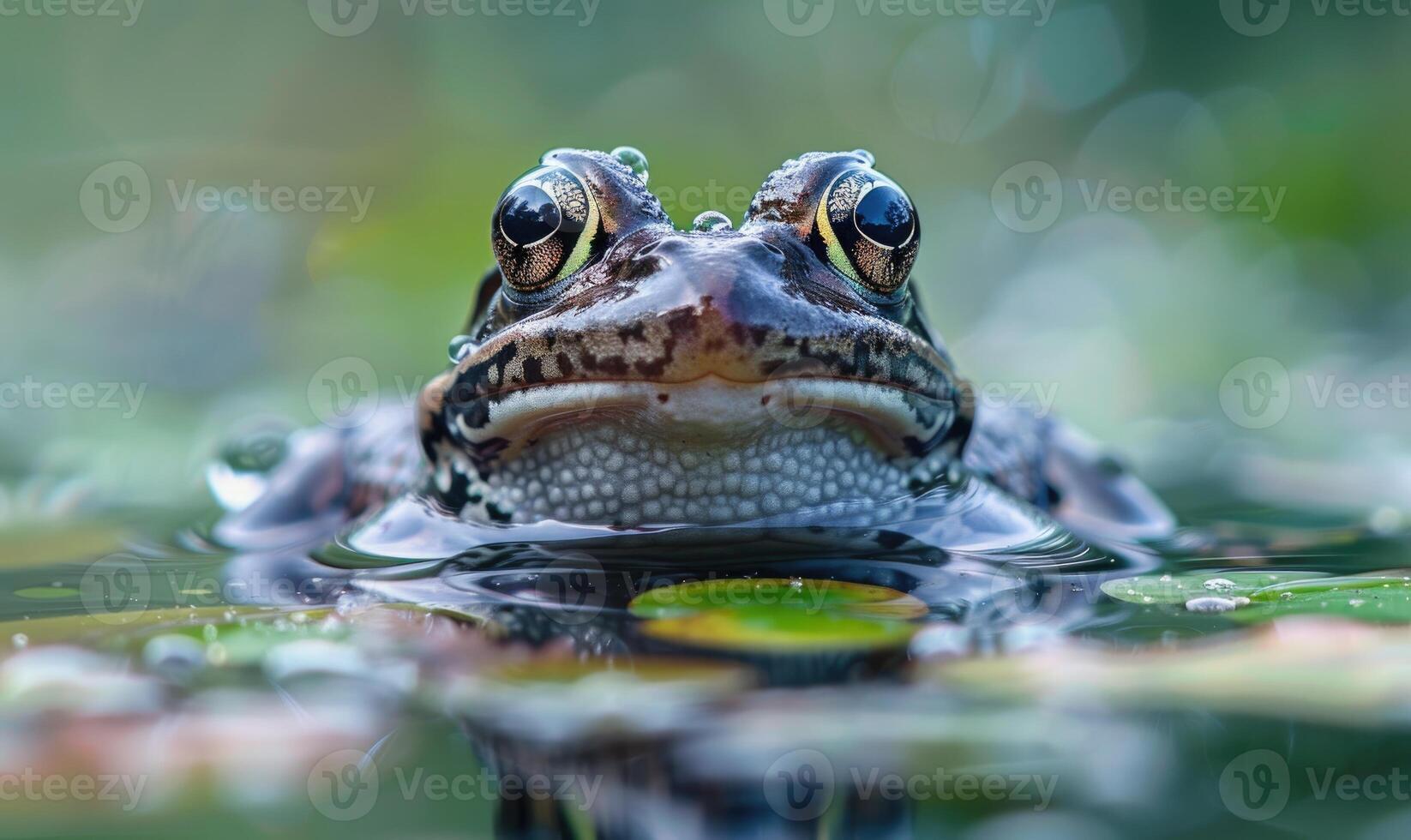 detailopname portret van een rana arvalis foto