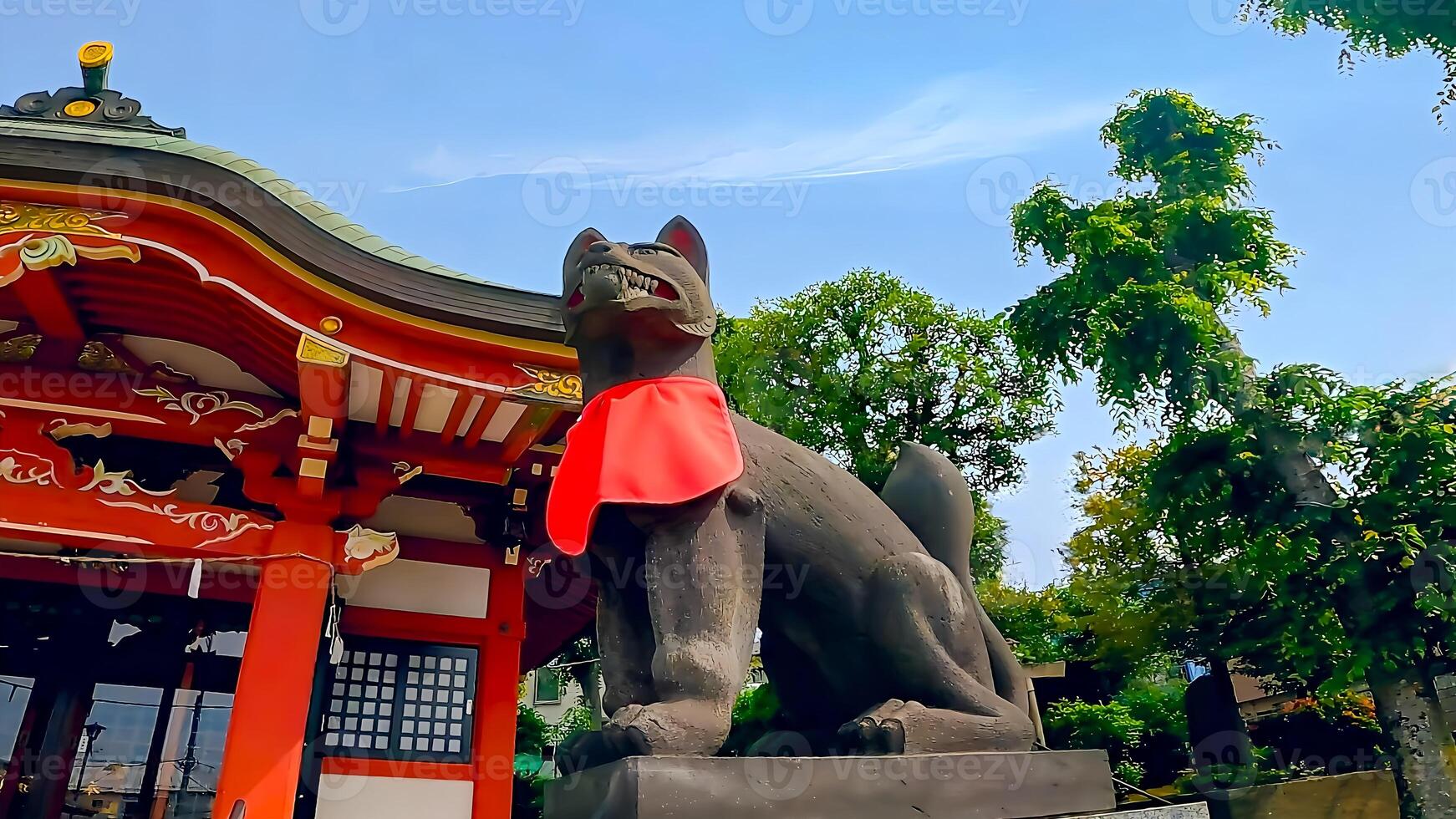 wakabayashi inari altaar vos vos en rood altaar gebouw.wakabayashi inari altaar is een altaar in stelagaya afdeling, Tokio. sinds het ontvangen een bijdrage van altaar gebied in 1769, het is verondersteld foto