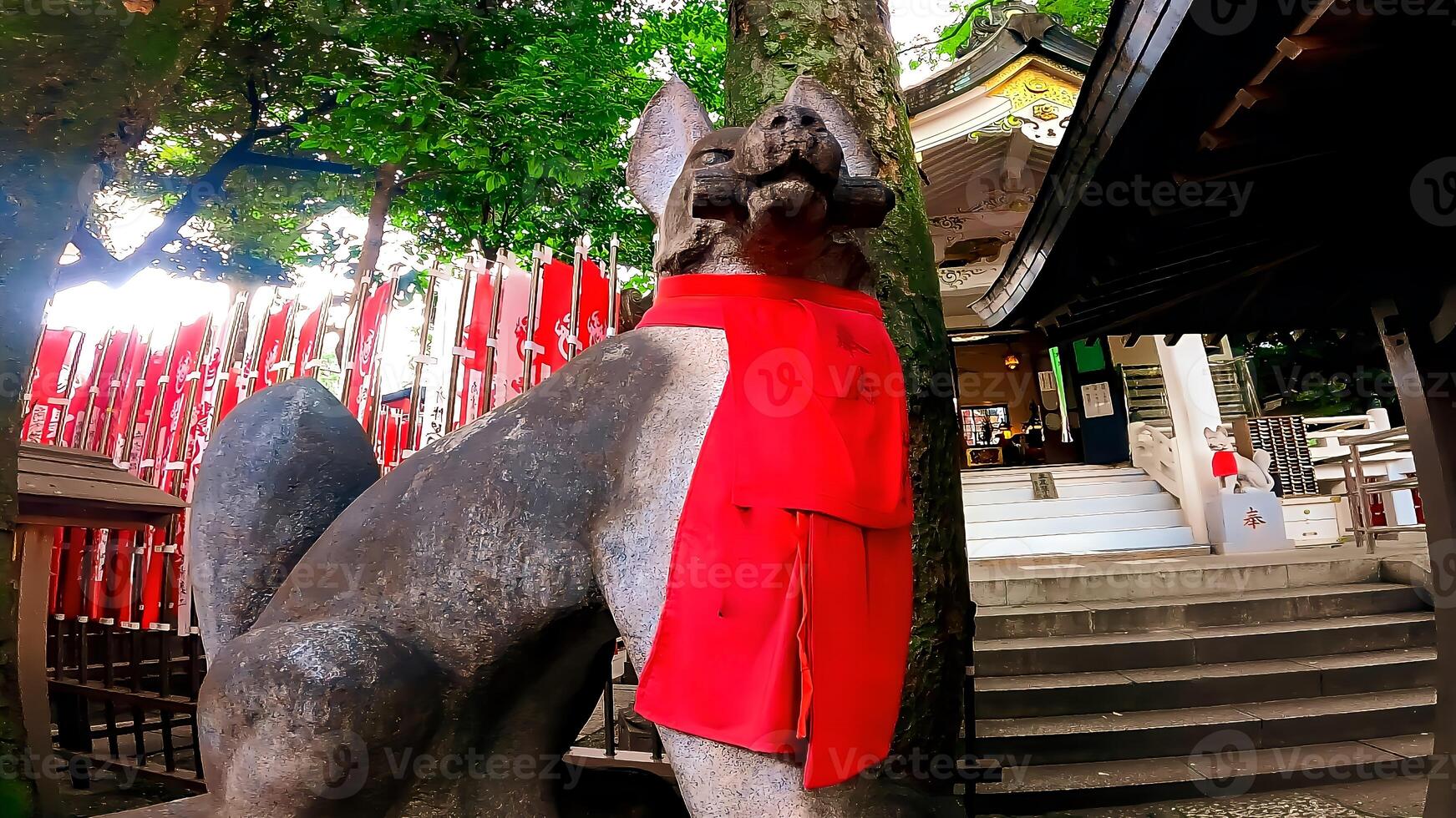 toyokawa inari tokyo Afdeling tempel, gelegen in motoakasaka, minato-ku, Tokio, Japan het ontstaat van de tijd wanneer ooka echizen Nee kami tadada gevraagd dakiniten van toyokawa inari en verankerd foto