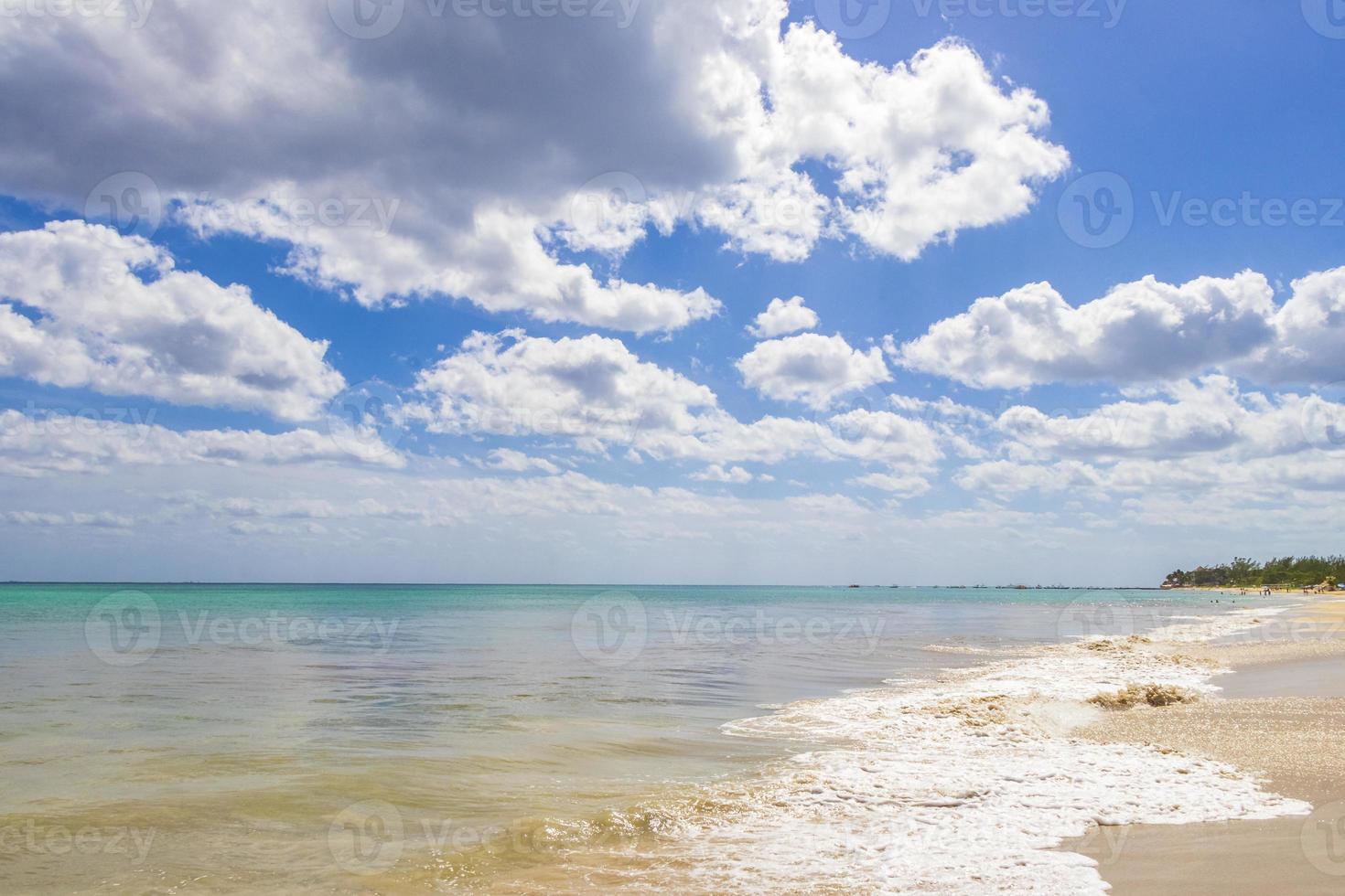 tropisch Mexicaans strand 88 punta esmeralda playa del carmen mexico. foto