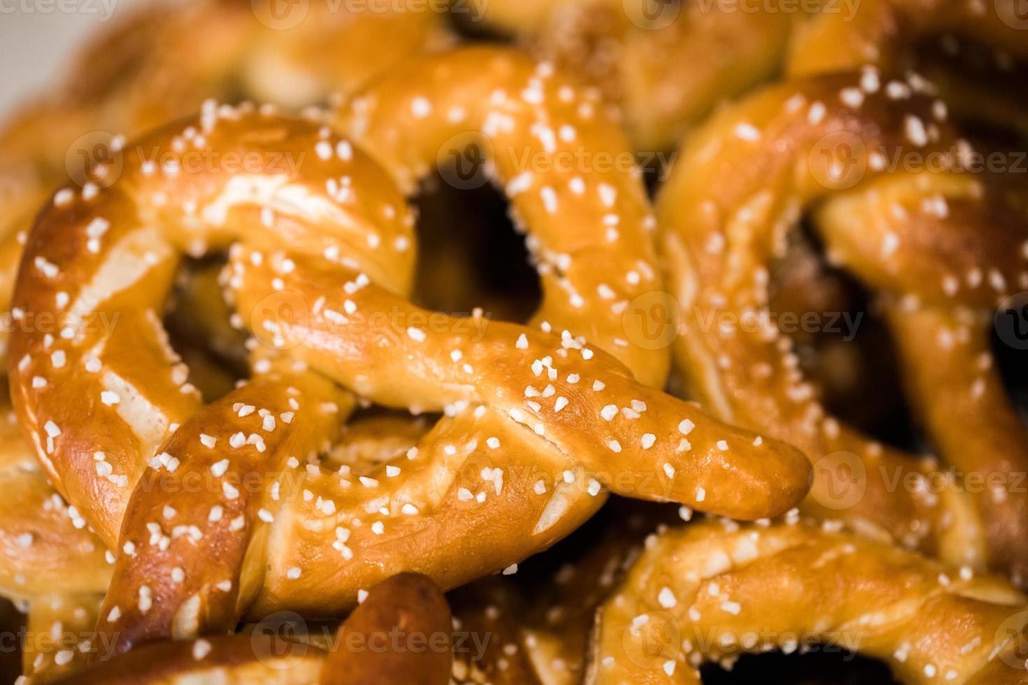 close-up van verse pretzels foto