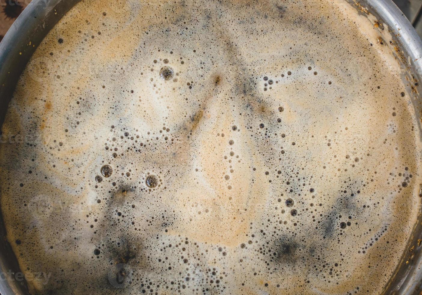 homebrewing mash tun close-up foto