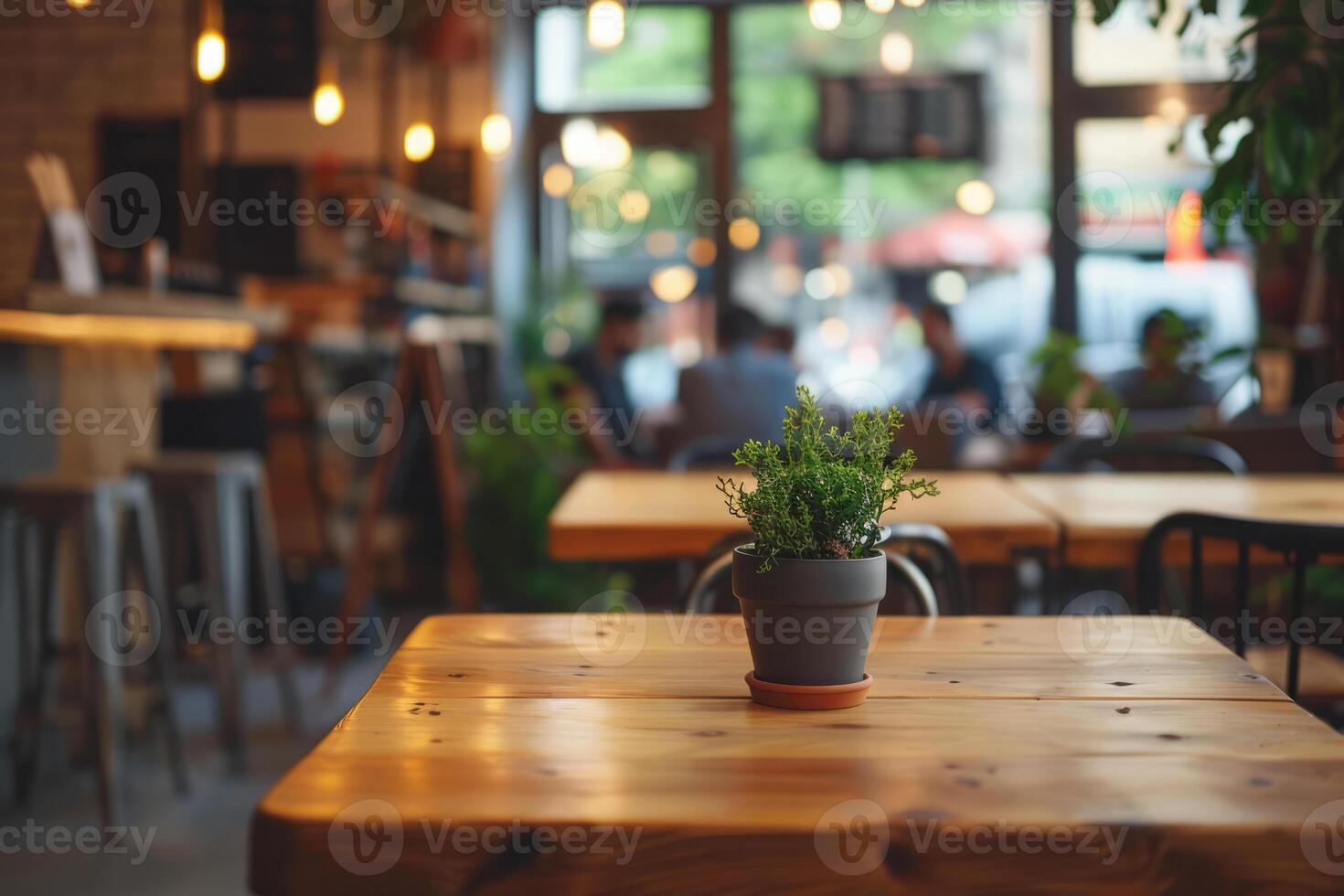 samenwerken lounge zone met leeg tafels en cafe Oppervlakte foto