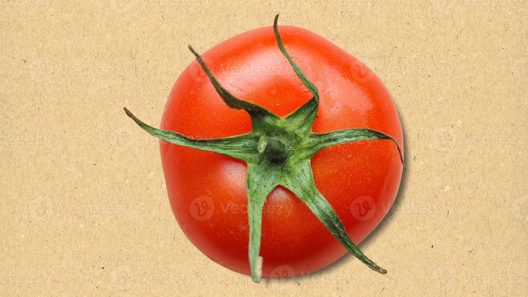 rood tomaat over- papier foto