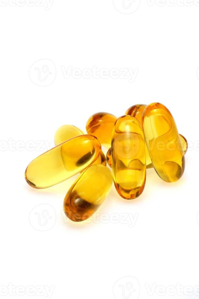 pillen met vis olie, de beroemd omega 3 dat is mooi zo voor uw Gezondheid foto