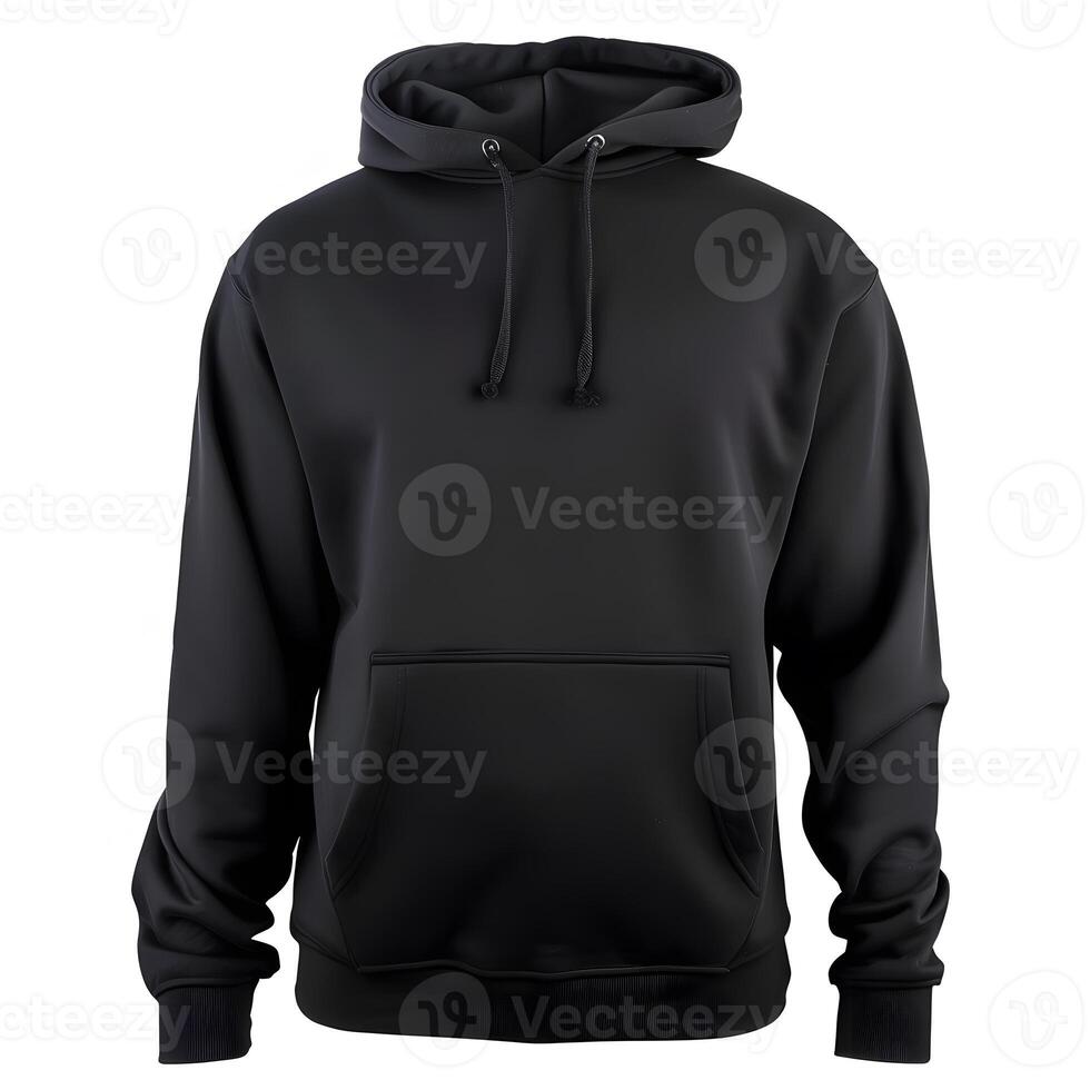 hoody voor ontwerp mockup voor afdrukken, geïsoleerd Aan wit achtergrond foto