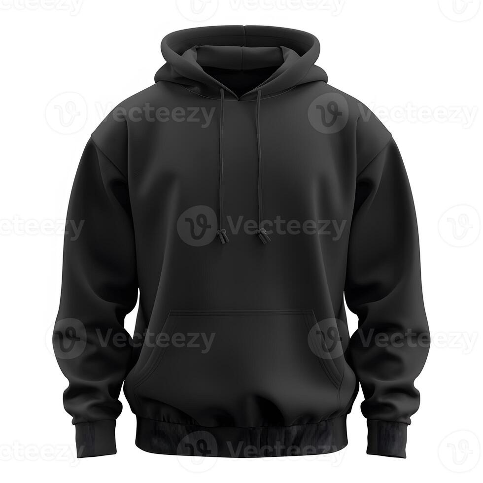 hoody voor ontwerp mockup voor afdrukken, geïsoleerd Aan wit achtergrond foto