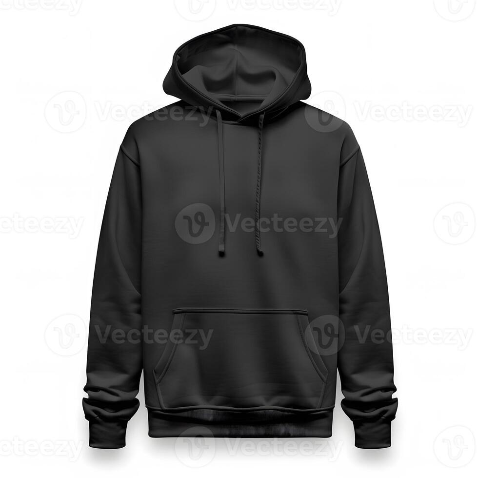 hoody voor ontwerp mockup voor afdrukken, geïsoleerd Aan wit achtergrond foto