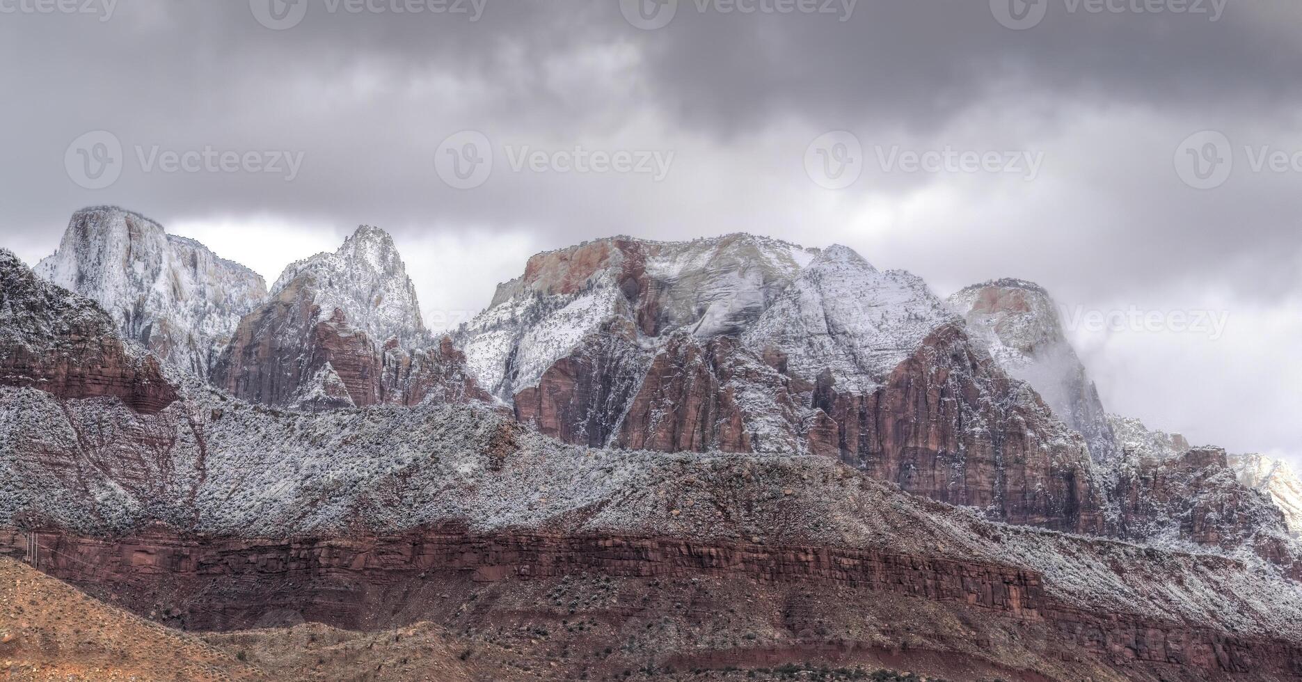 Zion winter panorama foto