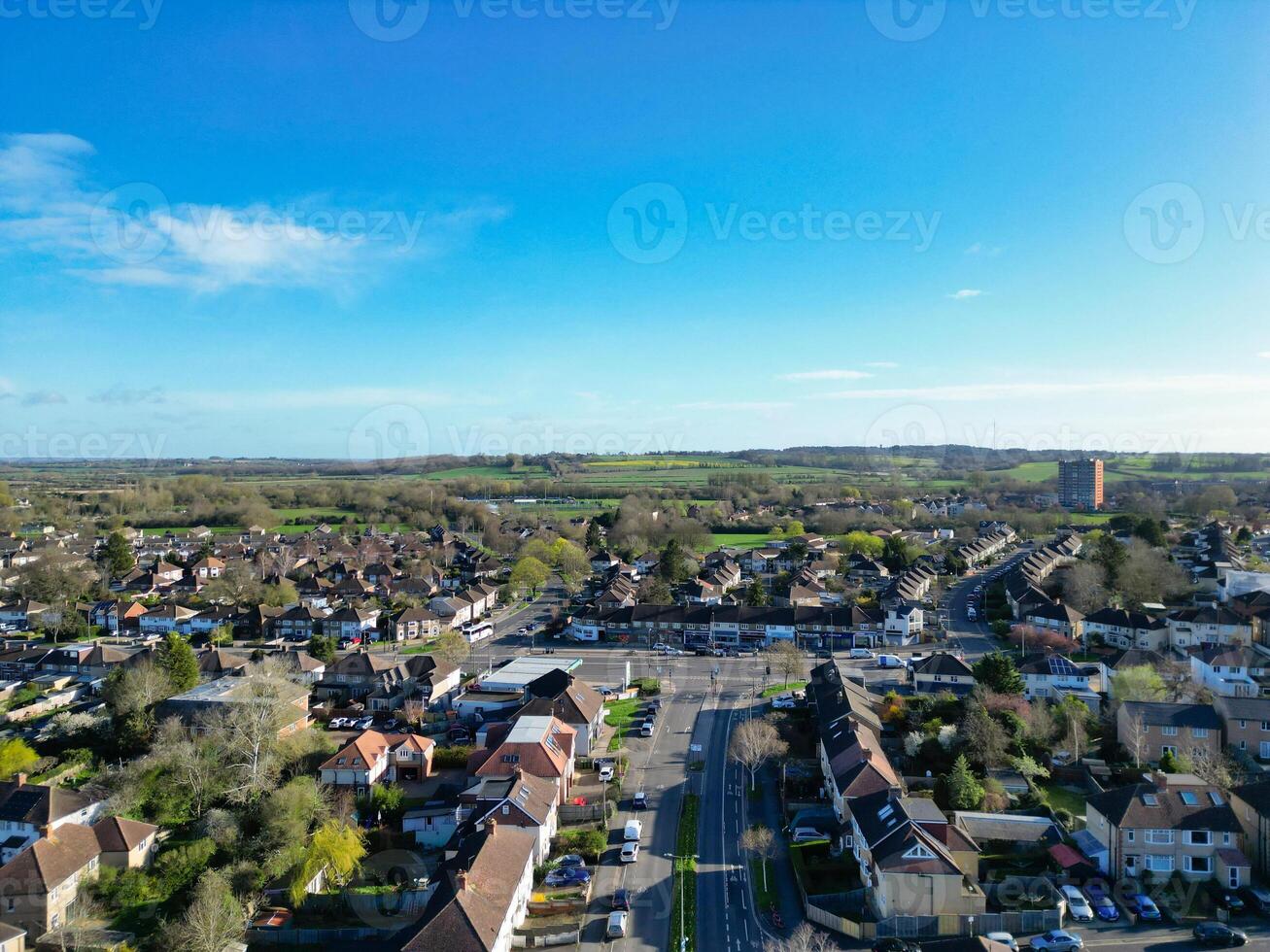 hoog hoek visie van Brits historisch stad van Oxford, Oxfordshire, Engeland Verenigde koninkrijk. maart 23e, 2024 foto