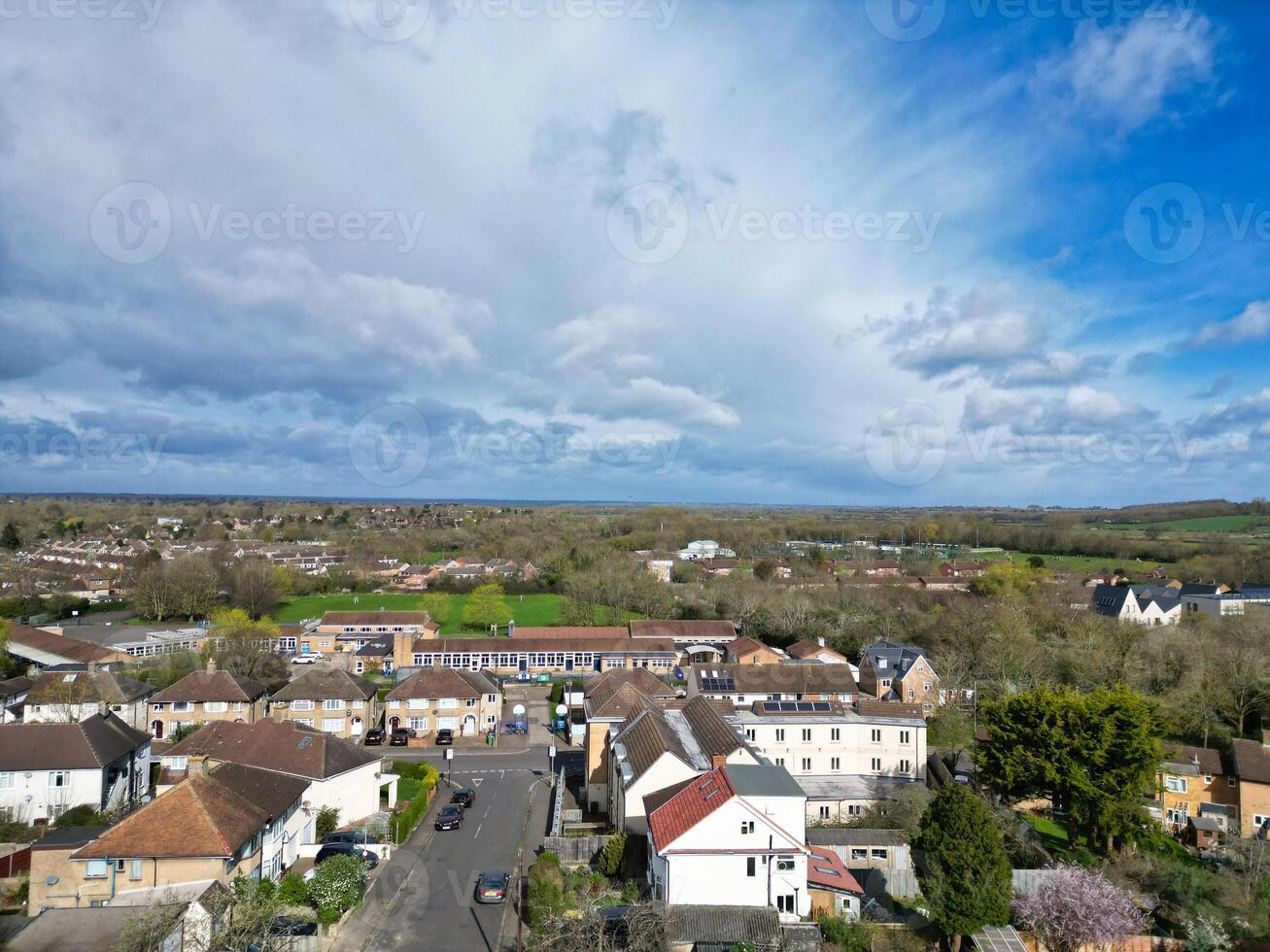 hoog hoek visie van Brits historisch stad van Oxford, Oxfordshire, Engeland Verenigde koninkrijk. maart 23e, 2024 foto