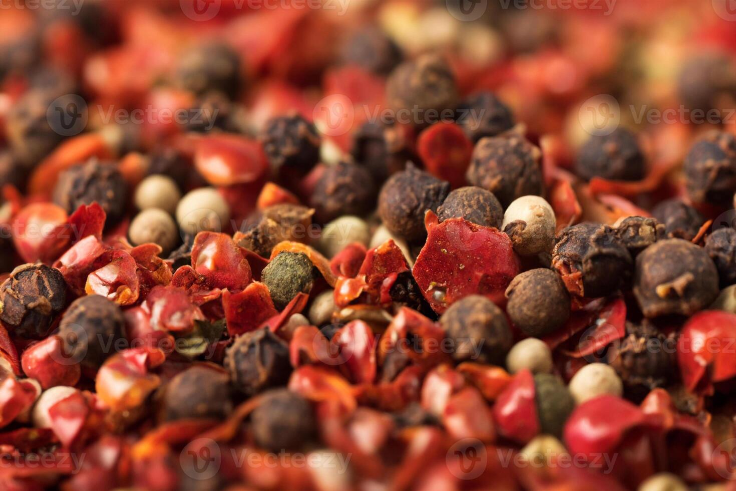 verkennen de schoonheid van macro specerijen en kruid achtergrond, een smaakvol tapijtwerk van culinaire inspiratie foto