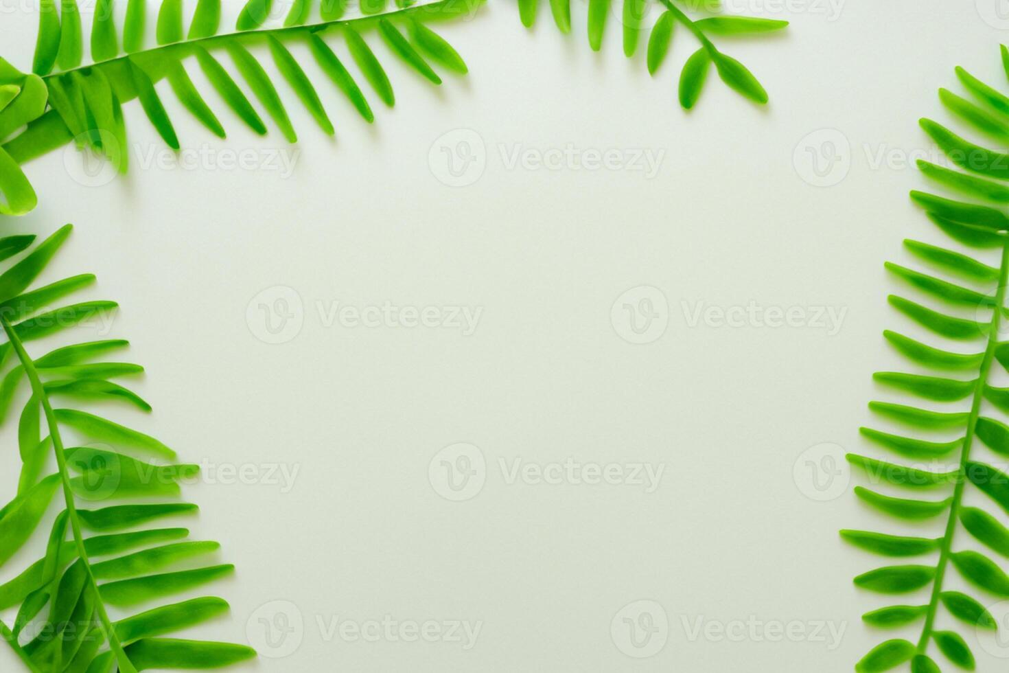 grillig elegantie mooi bladeren genade wit papier model, een sereen fusie van natuur en eenvoud foto