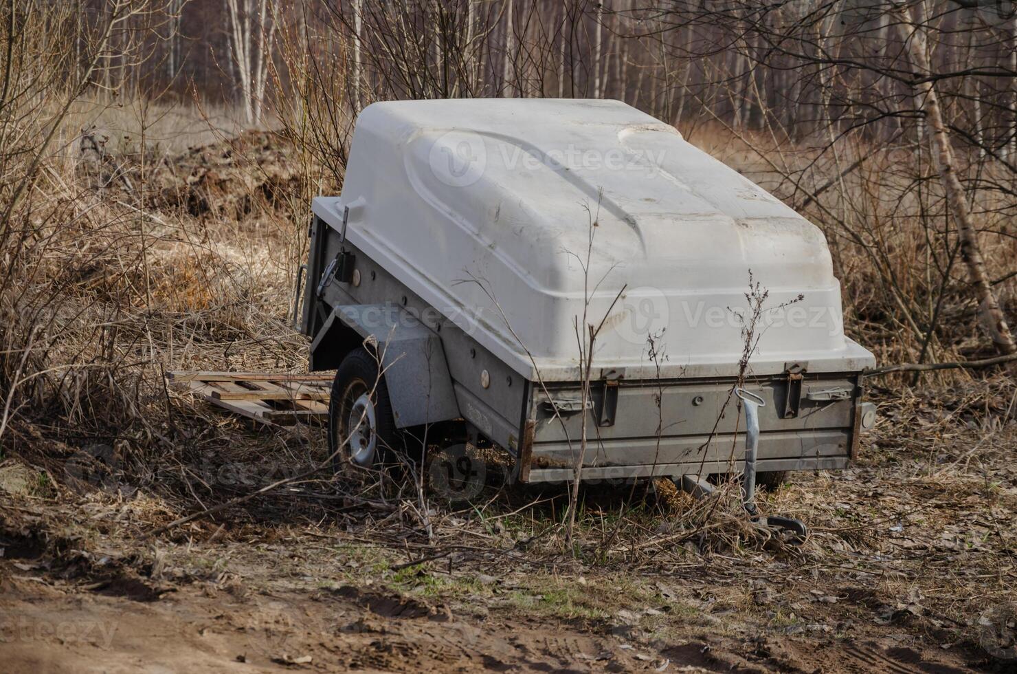 auto aanhangwagen voor vervoeren dingen foto