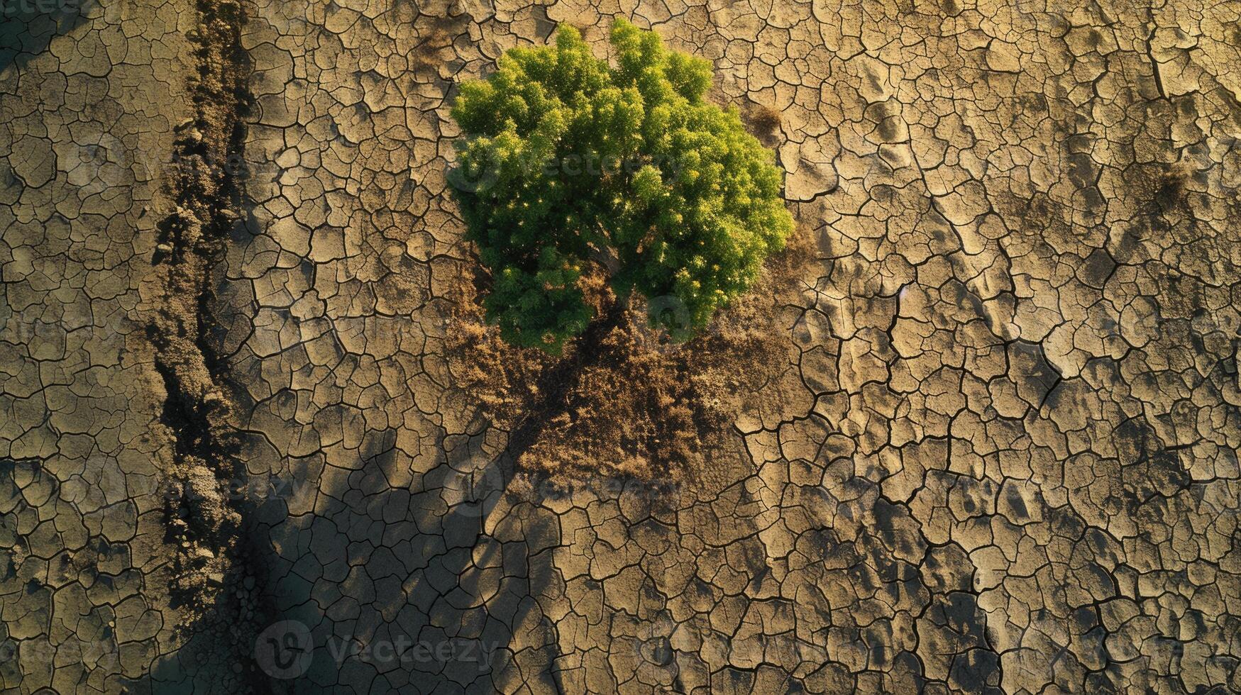 groei van bomen in droogte leven met boom droogte. foto