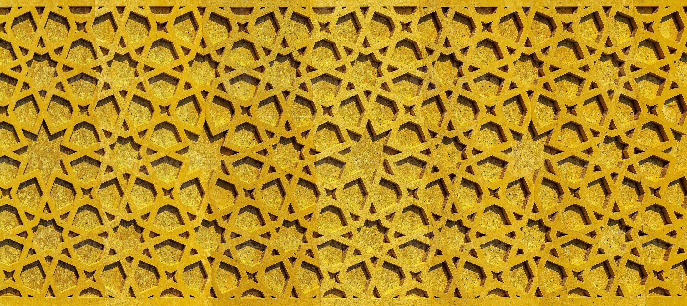 meetkundig traditioneel Islamitisch ornament. fragment van een mozaïek.abstract achtergrond. foto