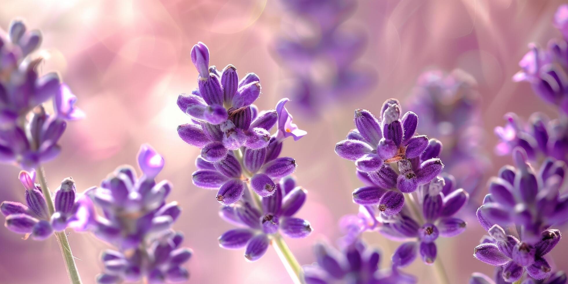 lavendel bloei bokeh achtergrond foto