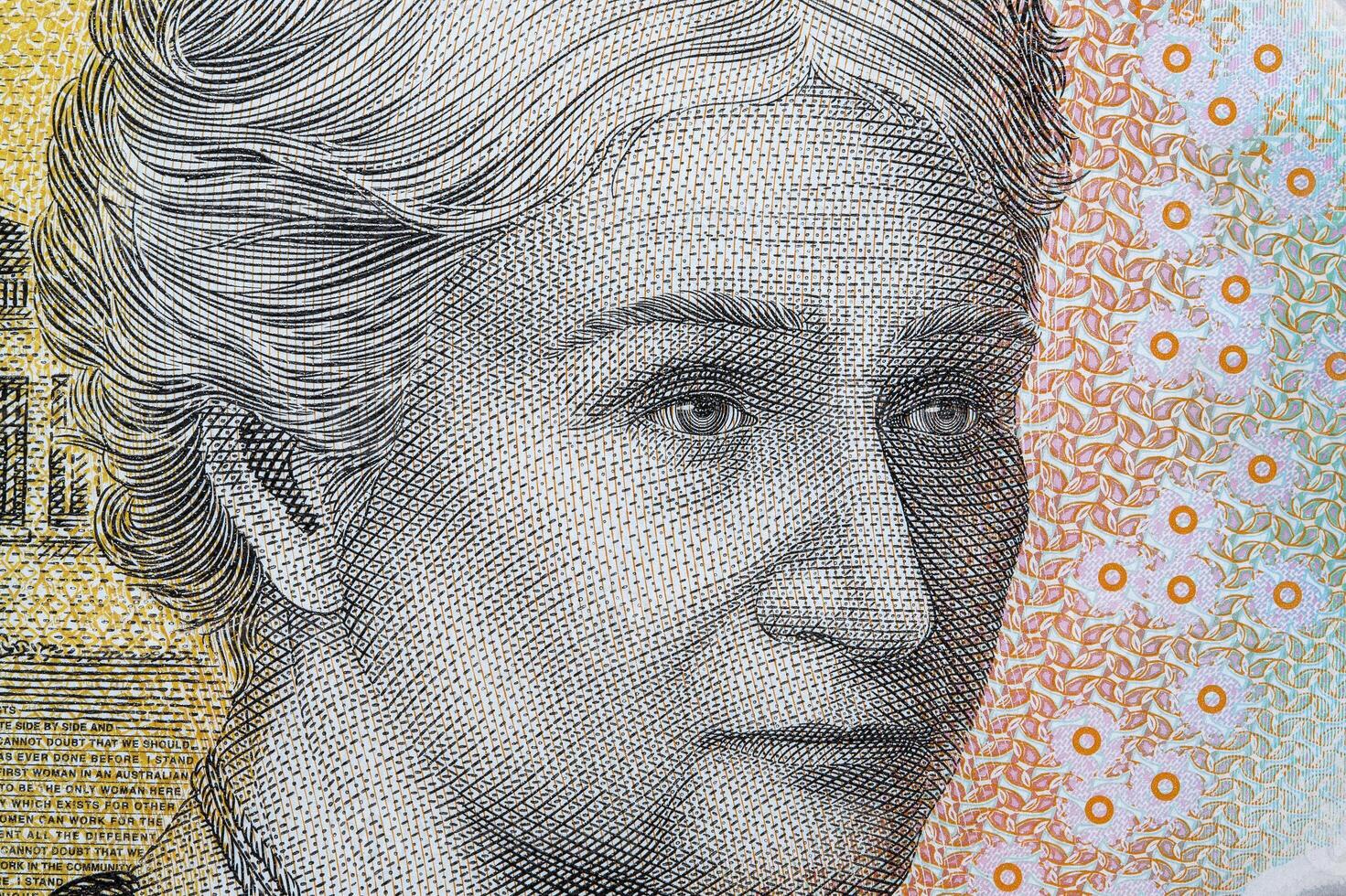 edith cowan een detailopname portret van Australisch geld foto