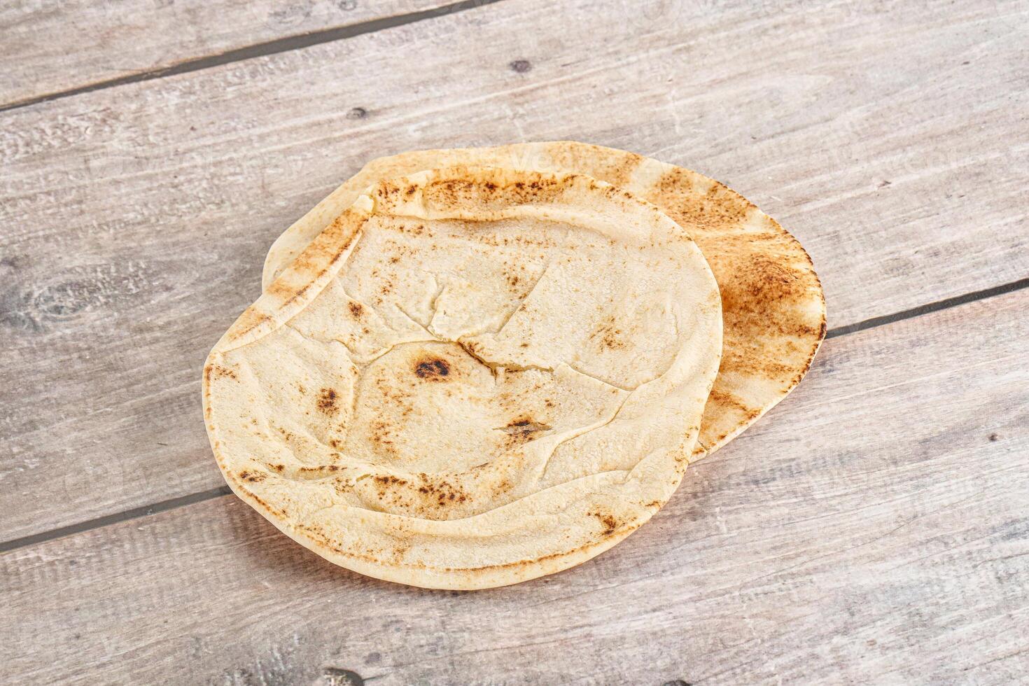 traditioneel oostelijk ronde pita brood foto