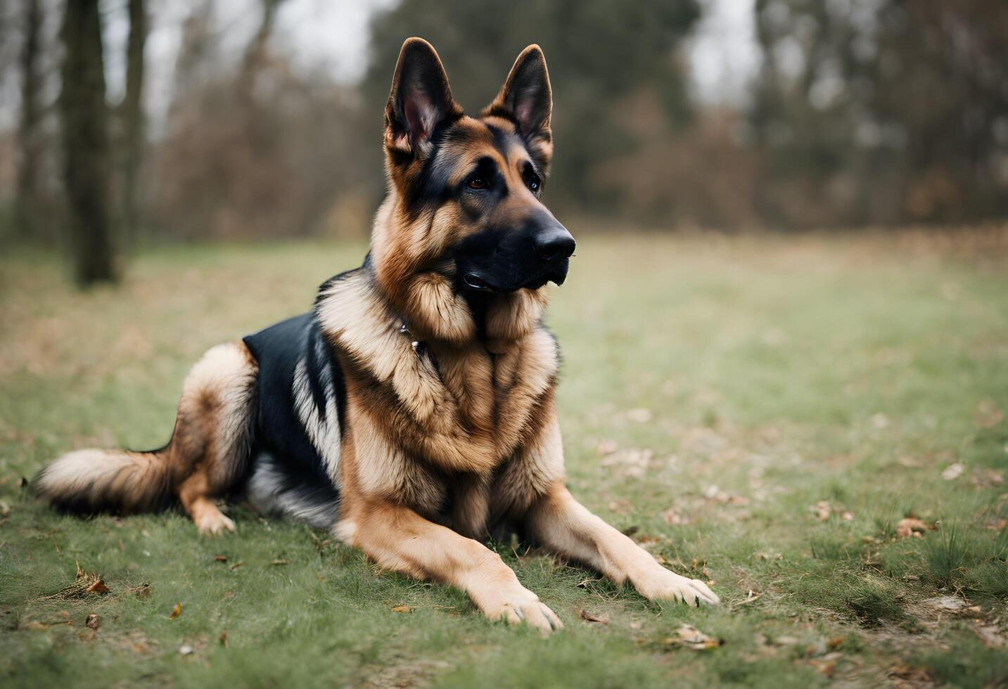 een visie van een Duitse herder hond foto