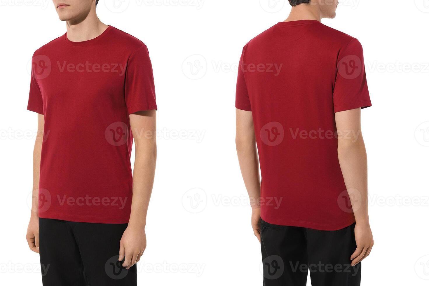 Mannen t-shirt mockup Aan de model- foto