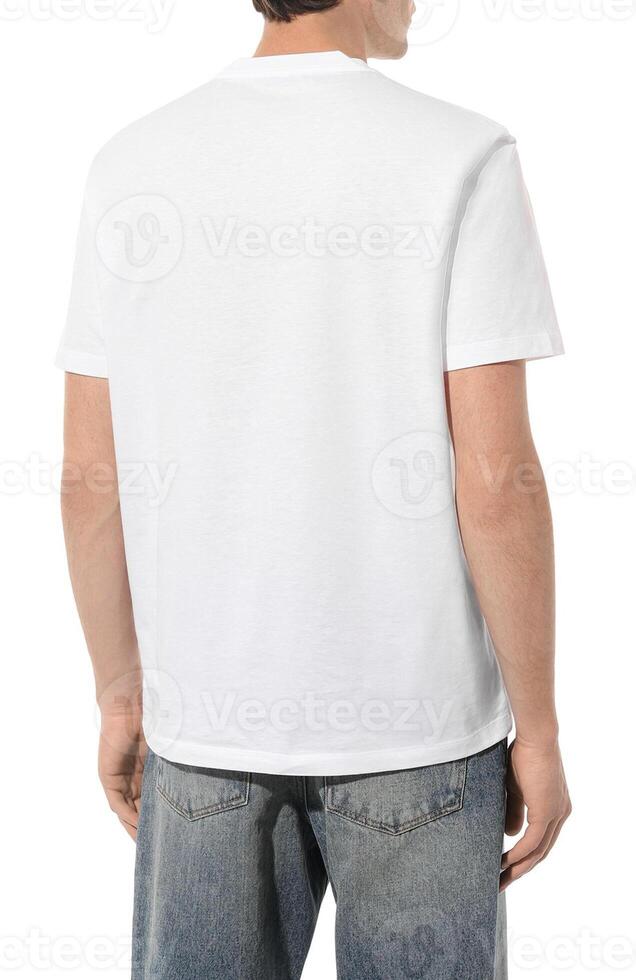 Mannen t-shirt mockup Aan de model- foto