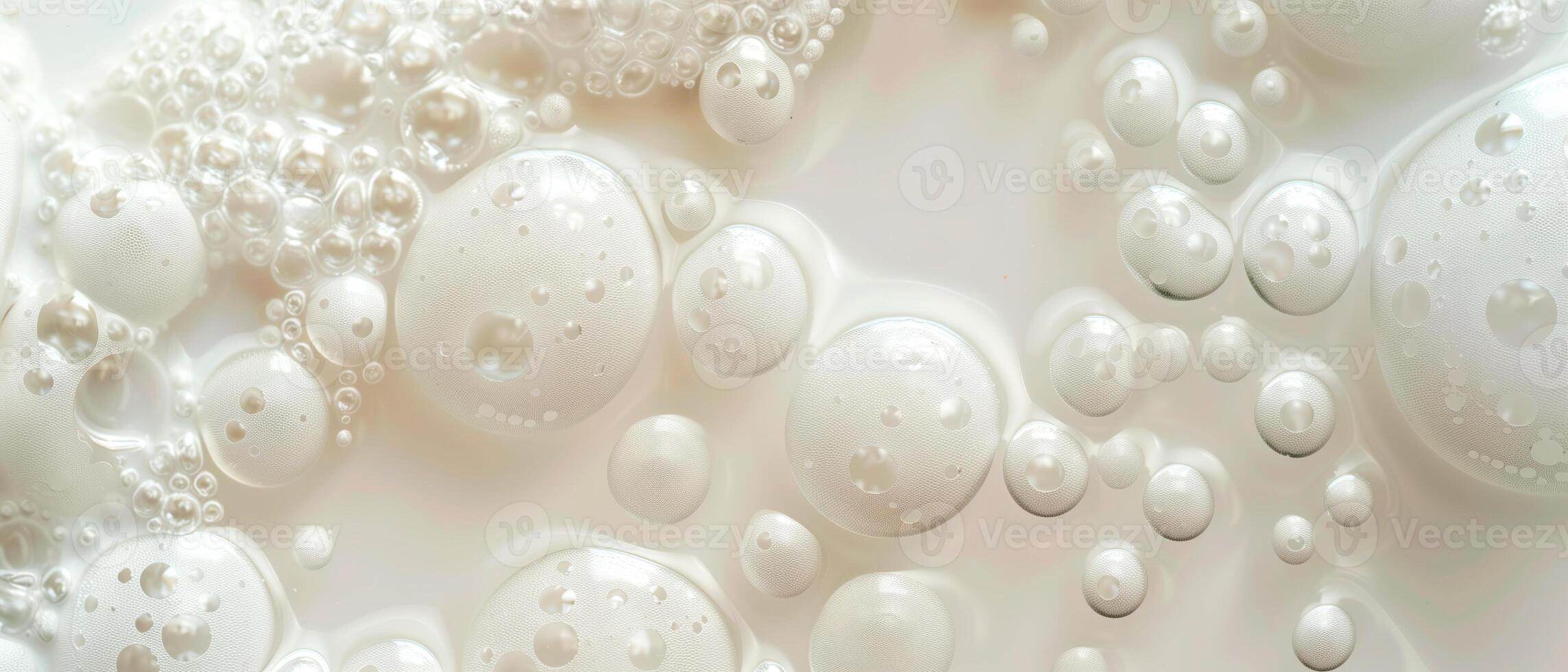 abstract wit zeep schuim bubbels structuur behang. foto