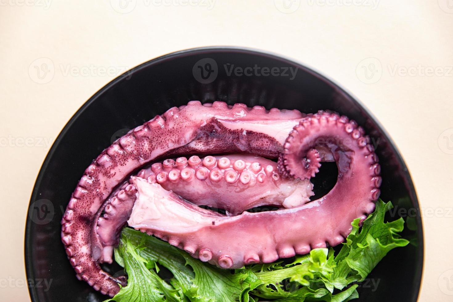 octopus salade eten zeevruchten maaltijd pescetarian dieet foto