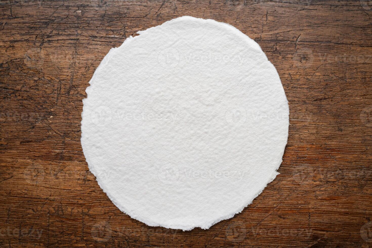 blanco ronde waterverf papier vel. foto