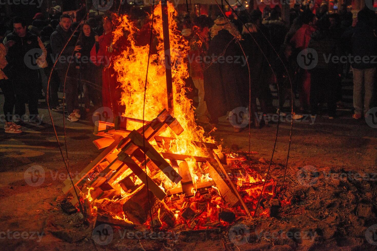 populair festival naar elimineren winter en voor een gunstig voorjaar foto