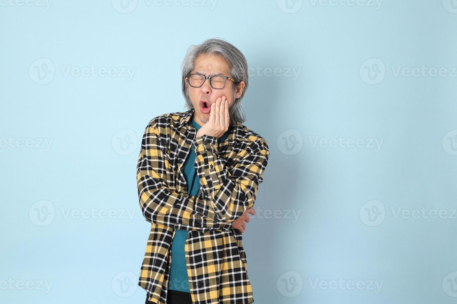 man in het blauw foto