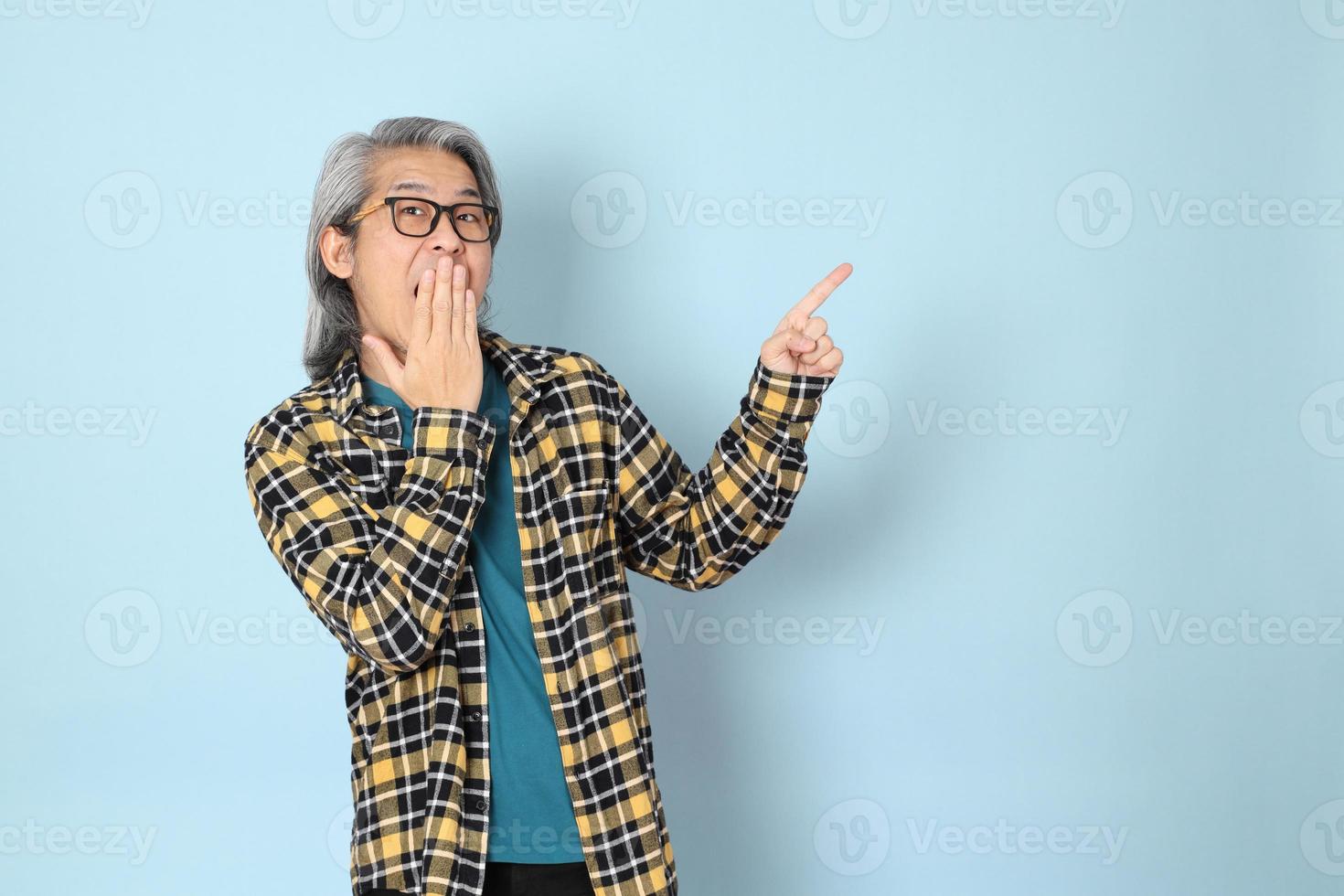 man in het blauw foto