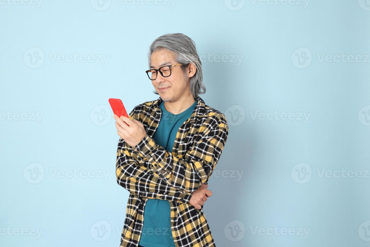 man in het blauw foto