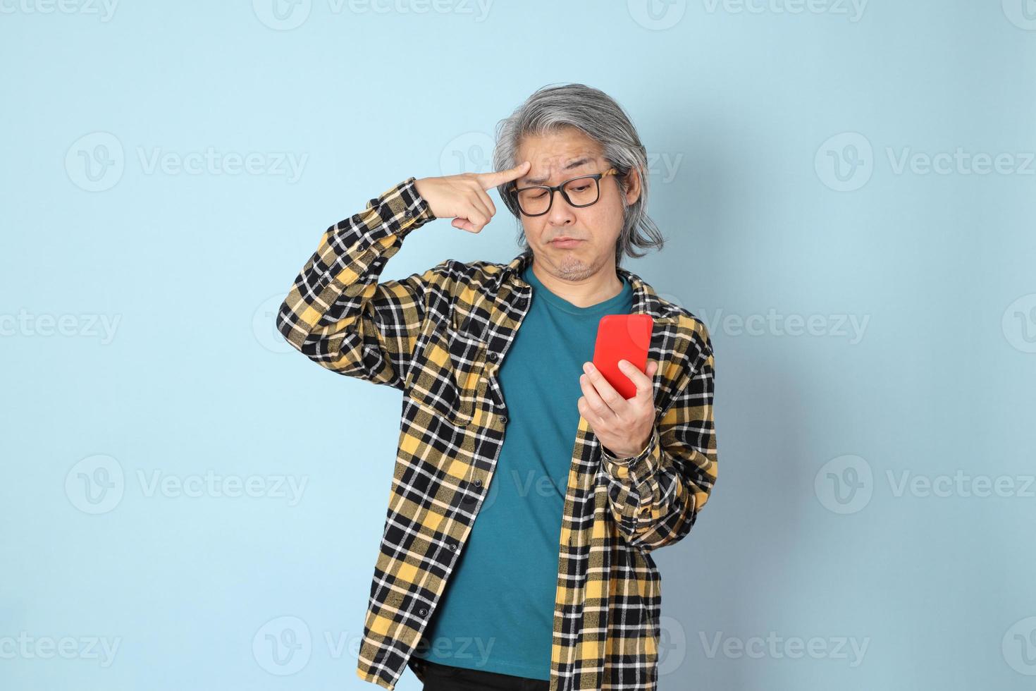 man in het blauw foto