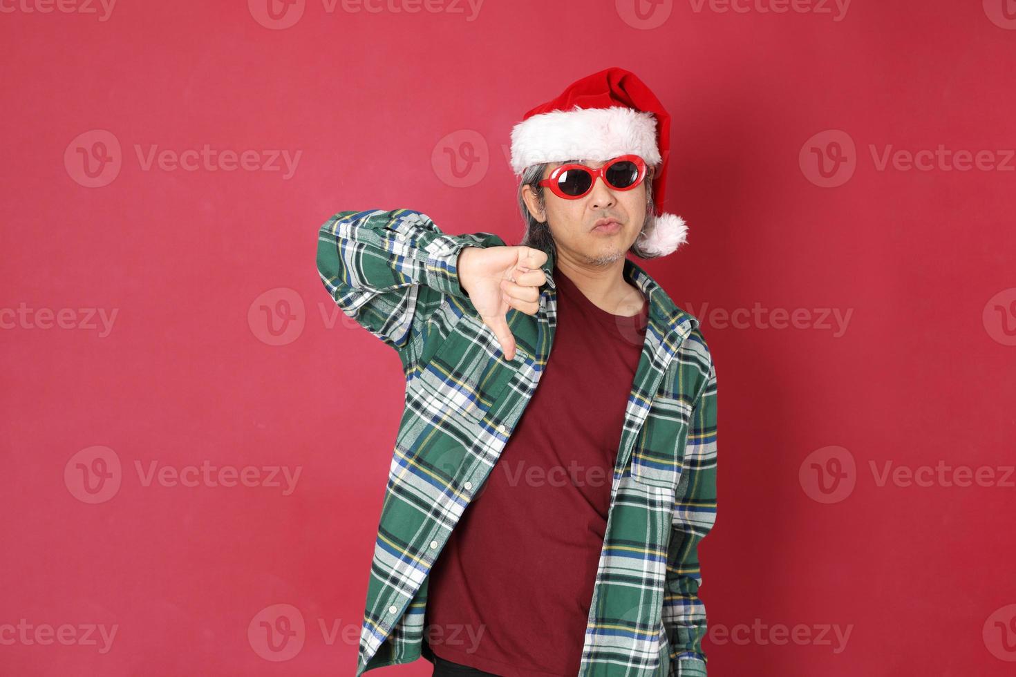 man in het kerstseizoen foto