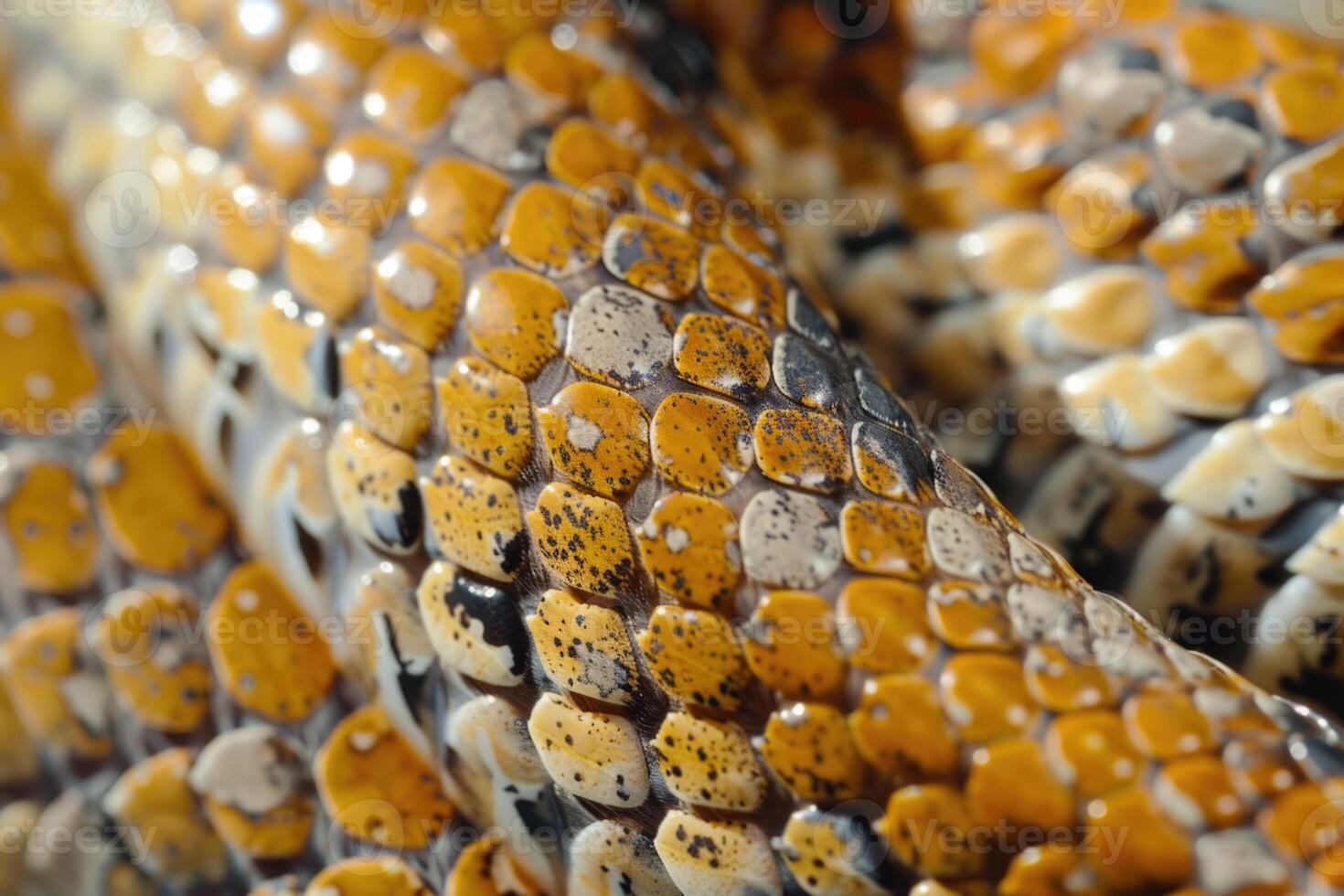 ai gegenereerd detail van een echt huid van een slang met balans patroon foto