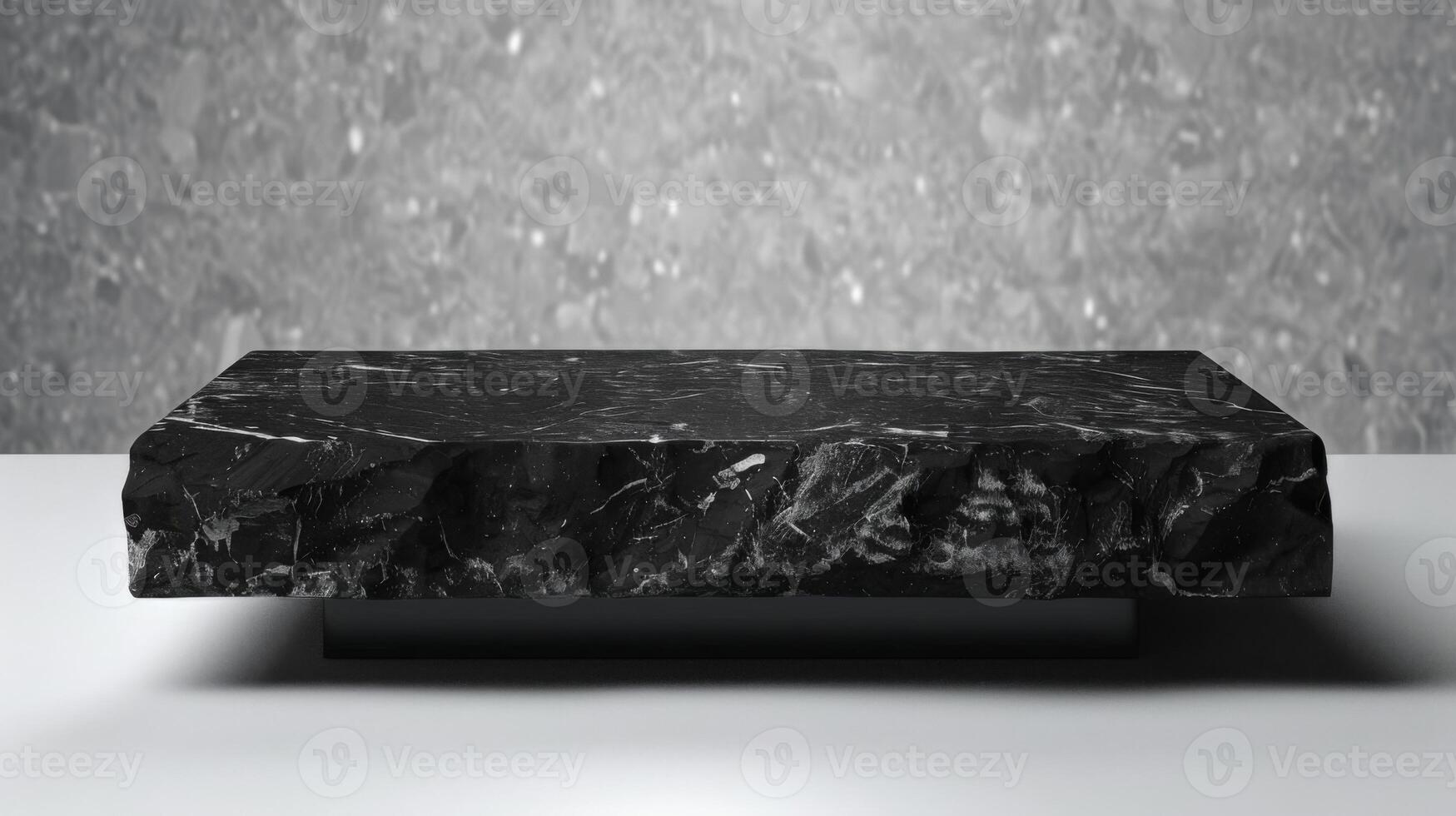 minimalistische zwart rots podium Product Scherm foto